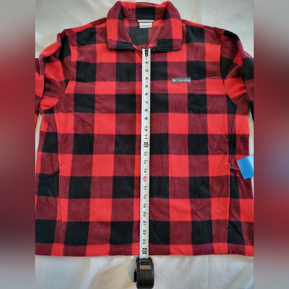 Mens Columbia Steens Mountain Printed Full-Zip Fleece Jacket Bufflo Plaid Print - Picture 5 of 8